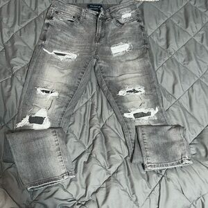 Men's ripped skinny jeans size 28w